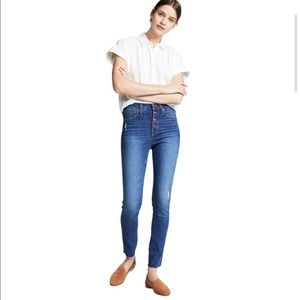 Madewell 10” High Rise Skinny Jeans Size 26